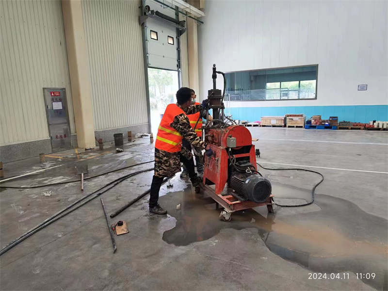 武邑厂房地面下沉塌陷注浆加固施工